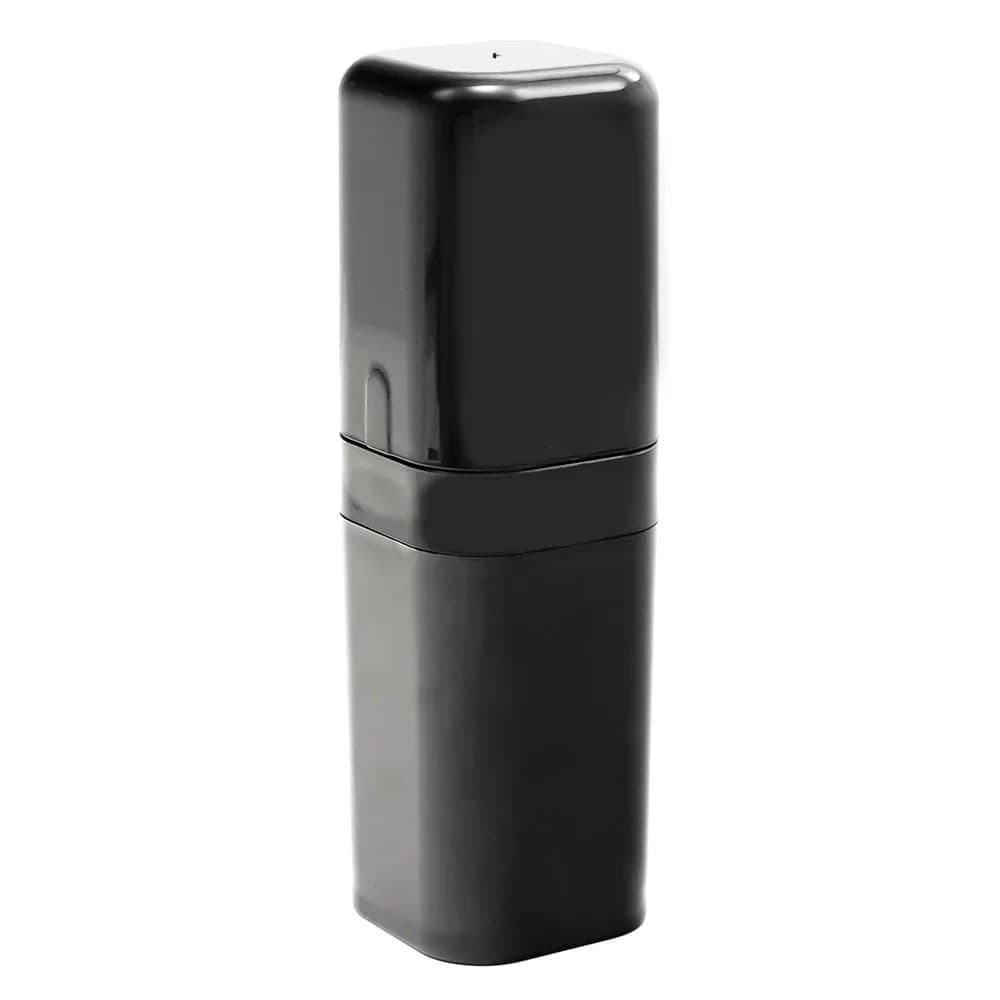 Porta Escova de Dente Poliestireno Splash 22,5cm Preto - Coza
