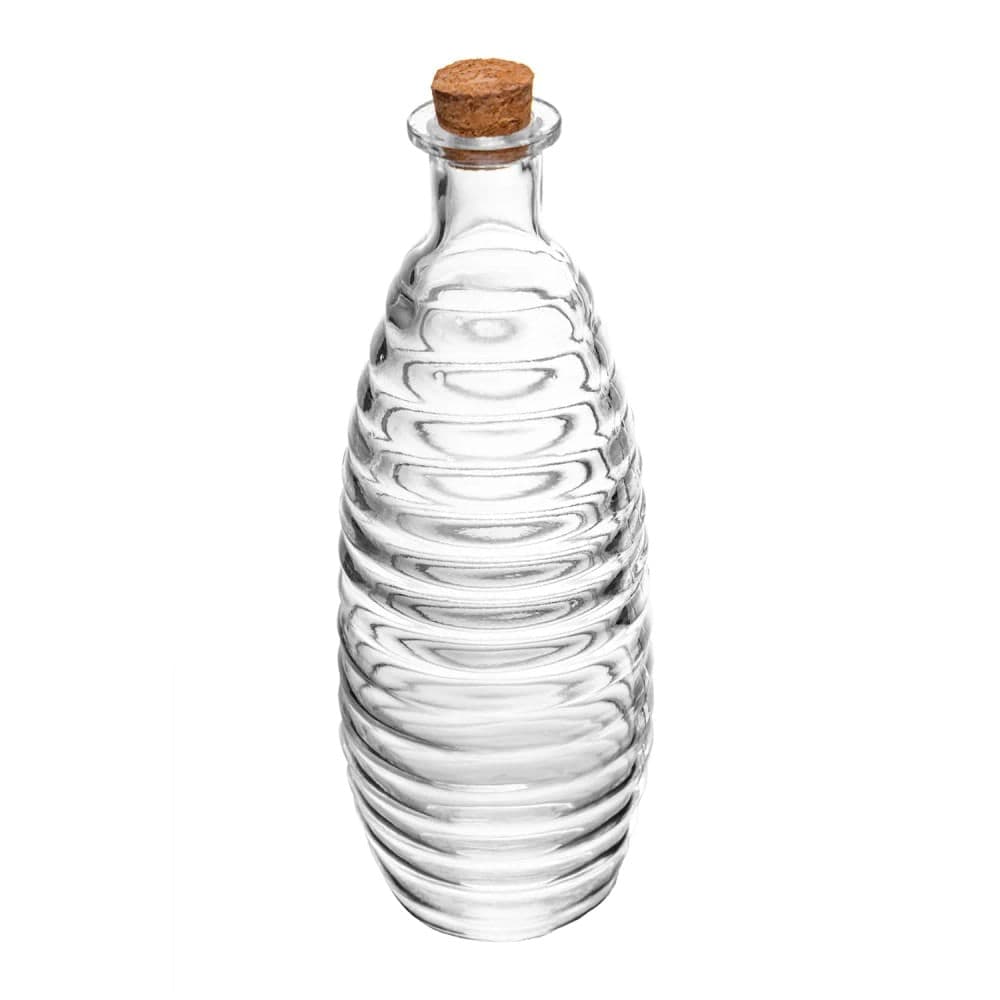Porta Mantimento de Vidro com Tampa De Rolha Colmeia 630mL - Lyor