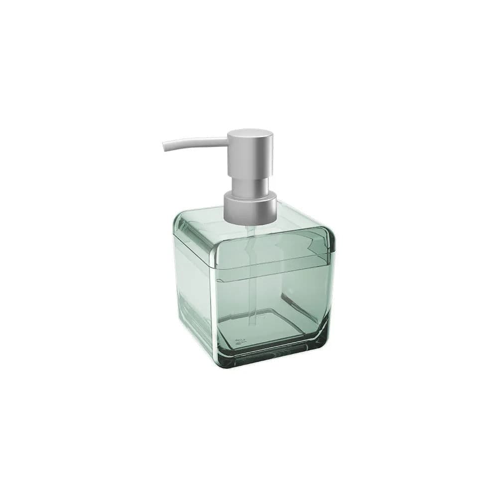 Porta Sabonete Líquido Cube 330mL Verde Soft - Coza