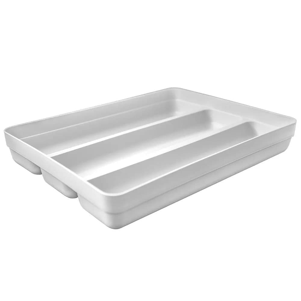 Porta Talheres Retangular Logic Branco 34,6x26,9cm - Ou