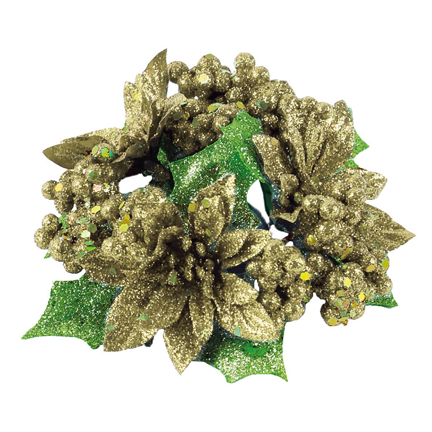 Porta Velas Metalizado Fosco 12cm Verde - Yangzi