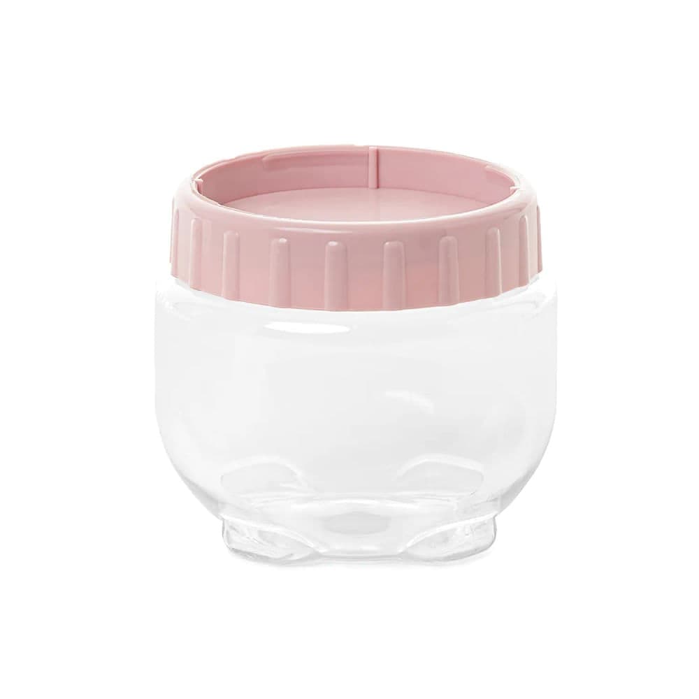 Pote de Mantimentos Empilhável Redondo 550mL Rosa - Plasvale