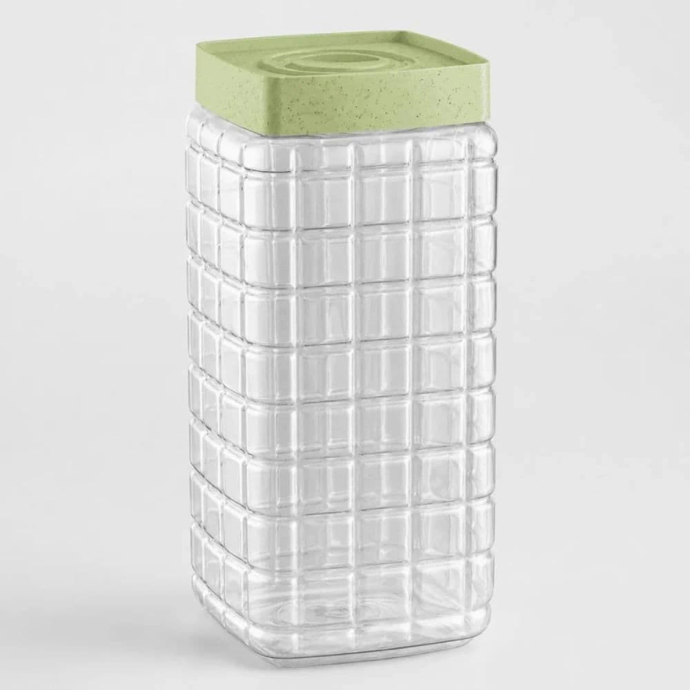 Pote de Plástico Organizador Faces 2,26L Verde - Tiba