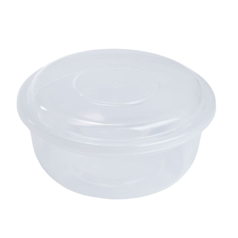 Pote de Plástico Redondo com Tampa 1l Transparente - Prime
