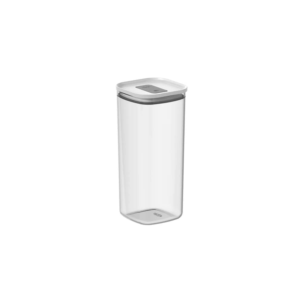 Pote Hermético Quadrado Duo Lock 1,5l Branco - Ou