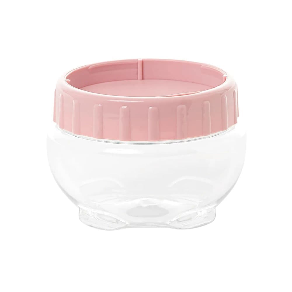Pote Mantimentos Empilhável Redondo 430mL Rosa - Plasvale