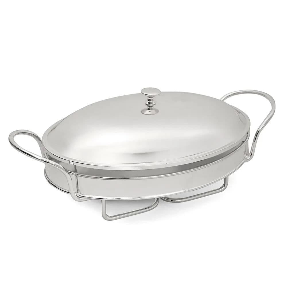 Rechaud de Prata com Tampa Vera Cruz Oval 3l - Toyland
