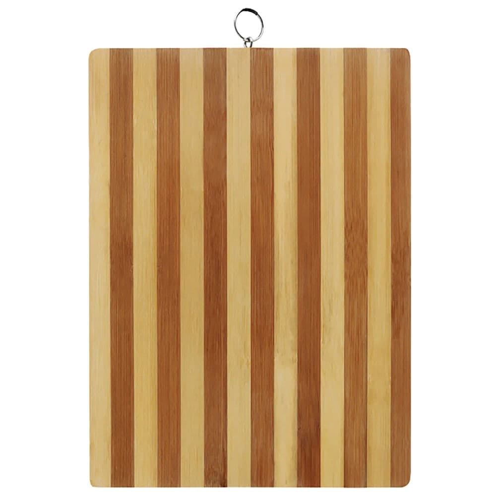 Tábua de Corte Retangular Listrada Bambu 36x25cm - Tuut