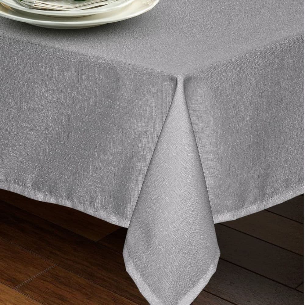 Toalha de Mesa 1,45x2,20m Rafia Prata - Branyl