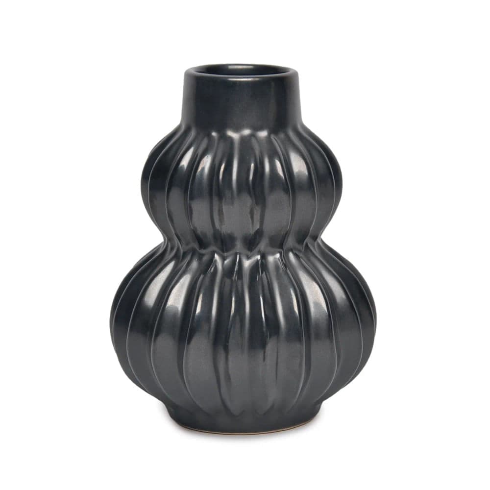 Vaso de Cerâmica 18x13,5x13,5cm Preto - Hub.me