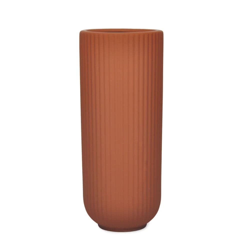 Vaso de Cerâmica Terracota 29x12x12cm - Hub.me