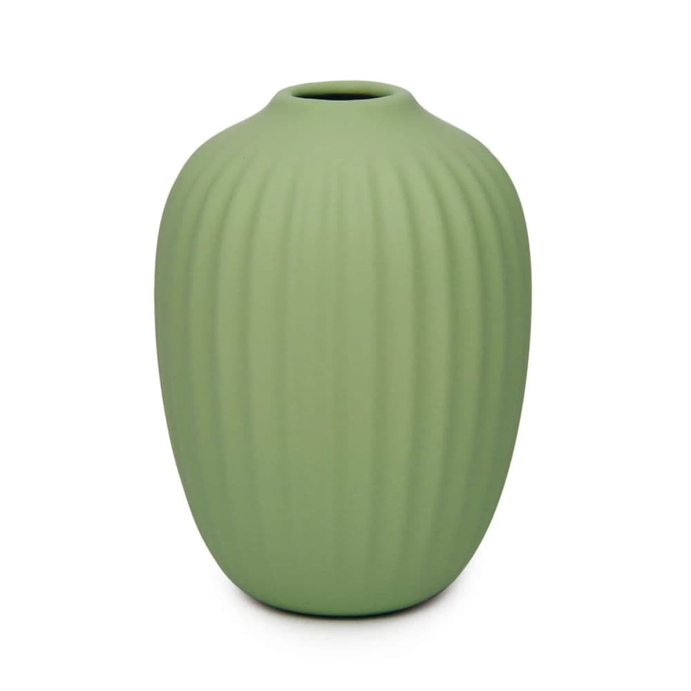 Vaso de Cerâmica Verde Mint 15x11x11cm - Hub.me