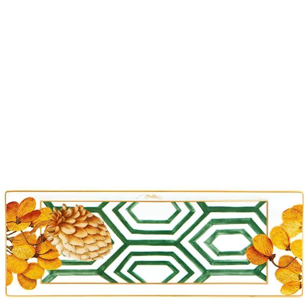Bandeja de Porcelana para Torta Vista Alegre Amazônia 45x16cm