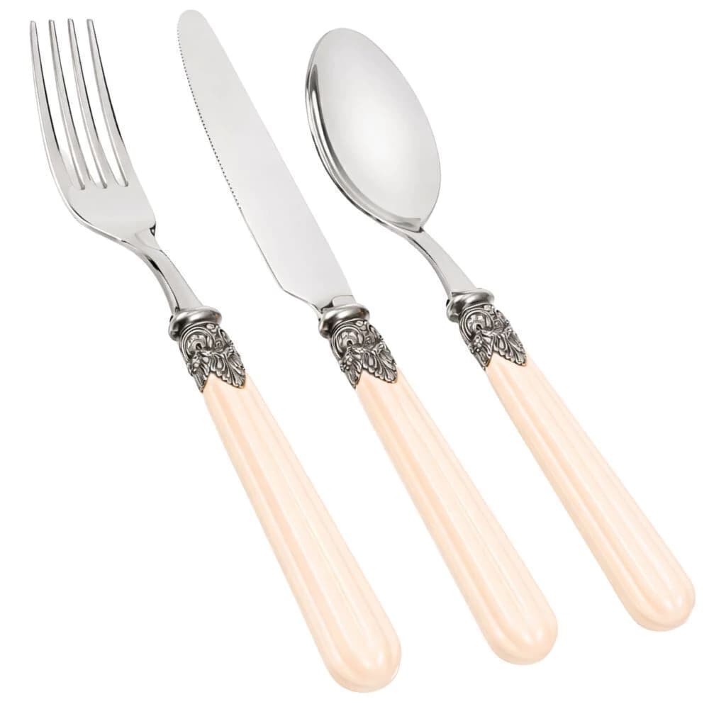 Faqueiro de Aço Inox Eme Versailles Ivory 18pçs