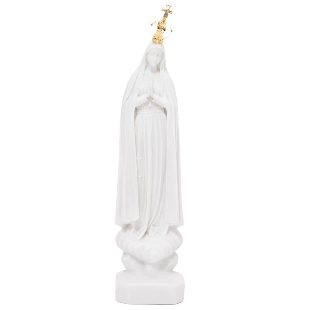 Imagem Nossa Senhora de Fátima em Pó de Mármore 28cm