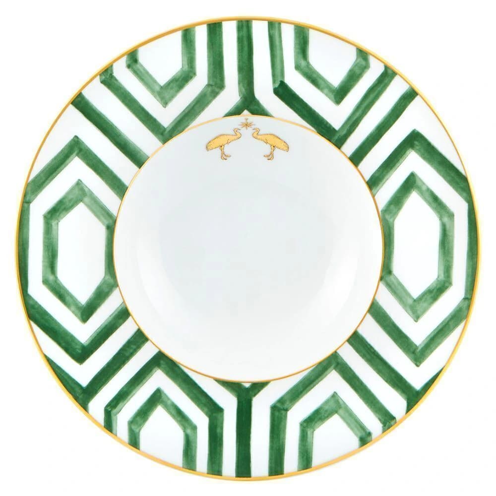 Prato para Sopa de Porcelana Vista Alegre Amazônia 16cm 6pçs