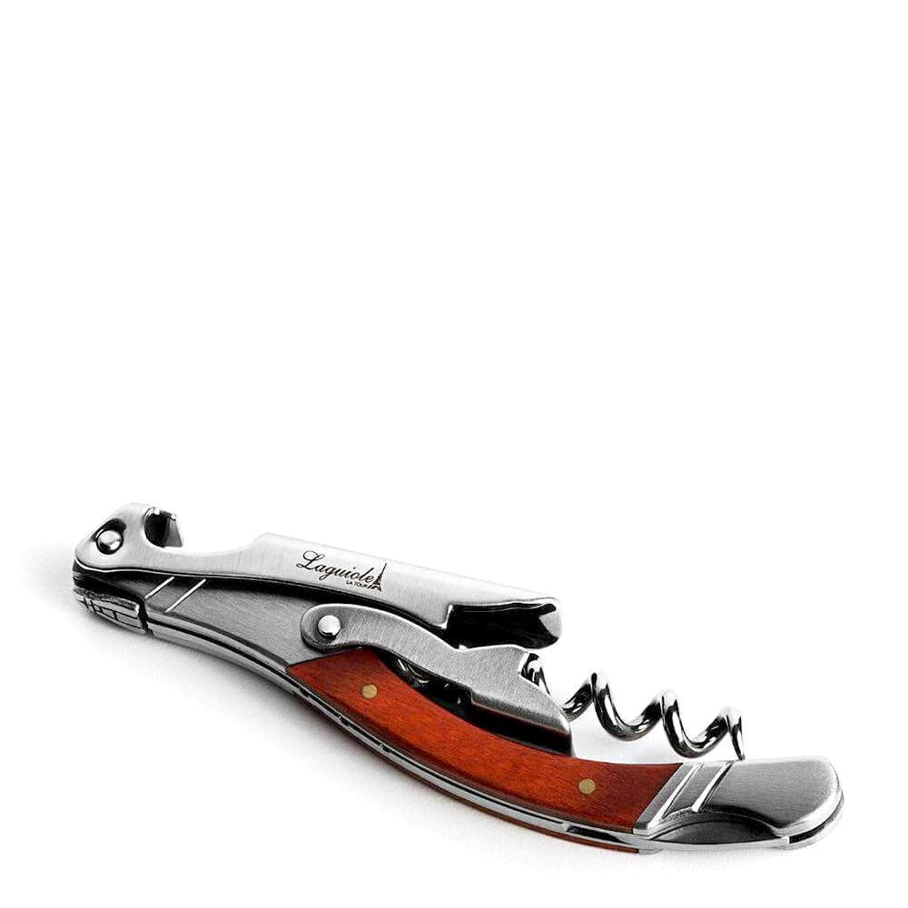 Saca Rolhas de Aço Inox e Madeira Laguiole Ultra Premium