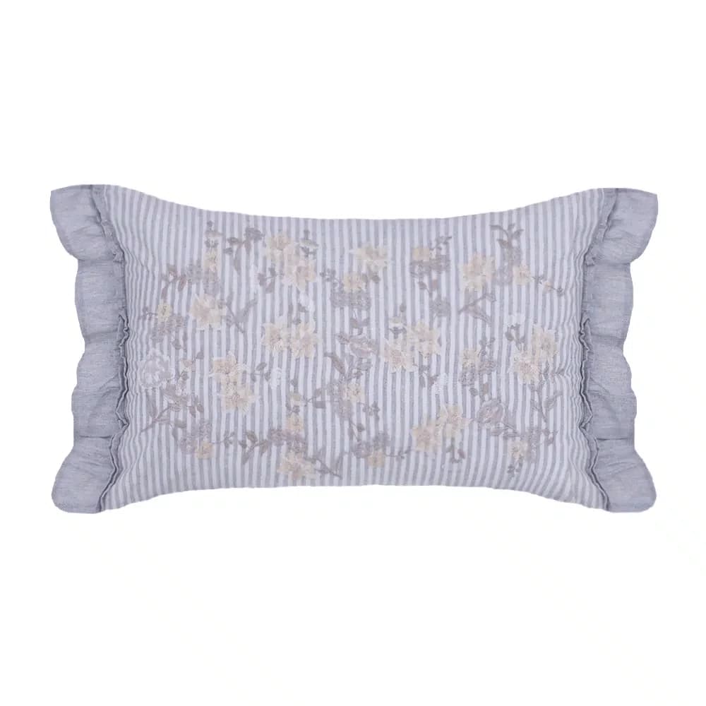 Almofada Vernazza Cinza Buddemeyer Luxus 30 x 50 cm