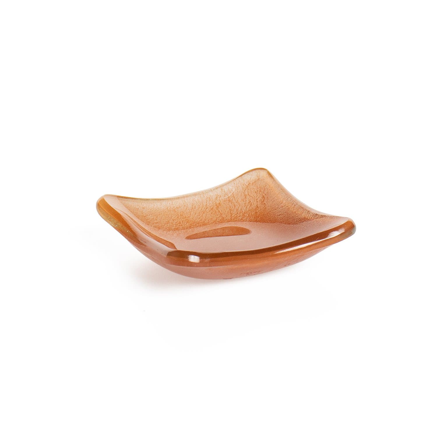 Apoio De Hashi Em Vidro Ocre 4 x 4 cm