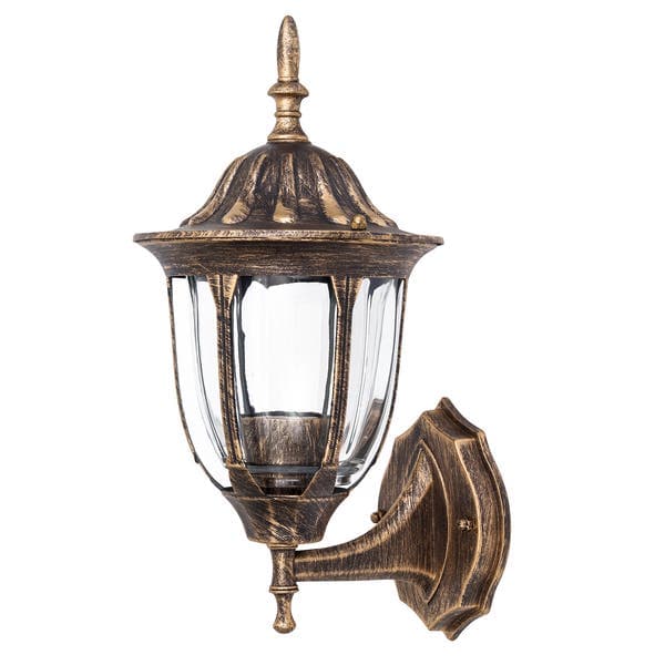 Arandela de Parede Externa IP43 Cassis Biancoluce Dourada Bivolt