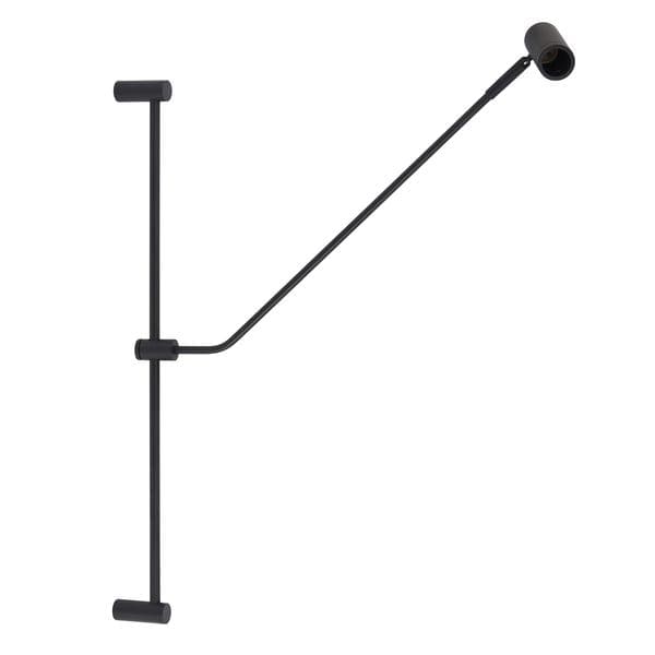 Arandela de Parede Interna Articulada com Fio IP20 Spot Line Preta Bivolt