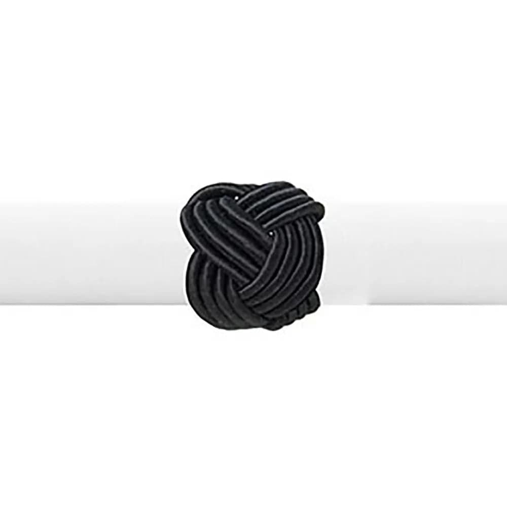 Argola para Guardanapo Traccia 4 Peças Preto - Copa & Cia