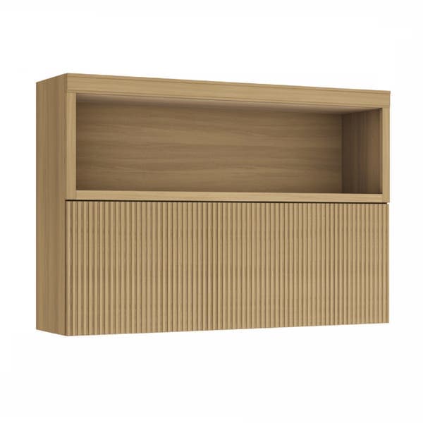 Armário Aéreo de Cozinha 100% MDF Nature com 1 Porta 82x120x32cm Marquesa Nesher