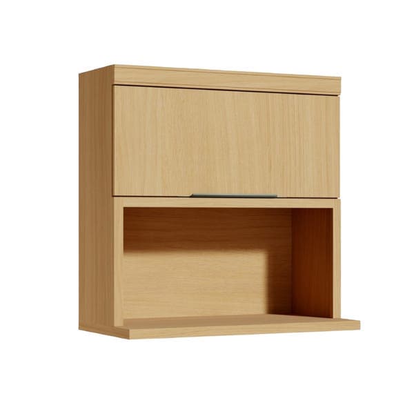 Armário Aéreo de Cozinha 100% MDF Nature com 1 Porta 82x80x42cm Marquesa Nesher