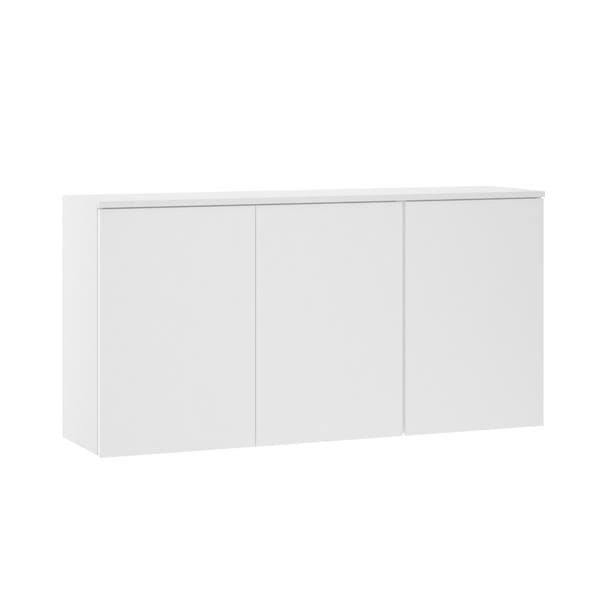 Armário Aéreo de Cozinha MDP Branco com 3 Portas 120x60x30cm Dora Luciane