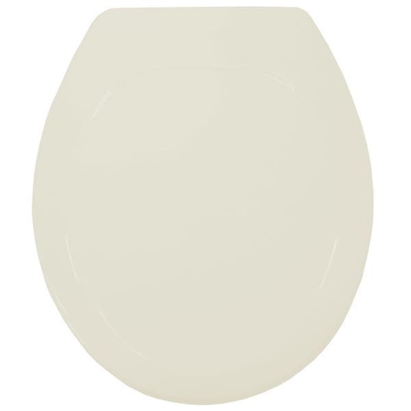 Assento Sanitário Universal Oval Premium Em Polipropileno Com Fechamento Convencional Biscuit/Pergamon Tupan