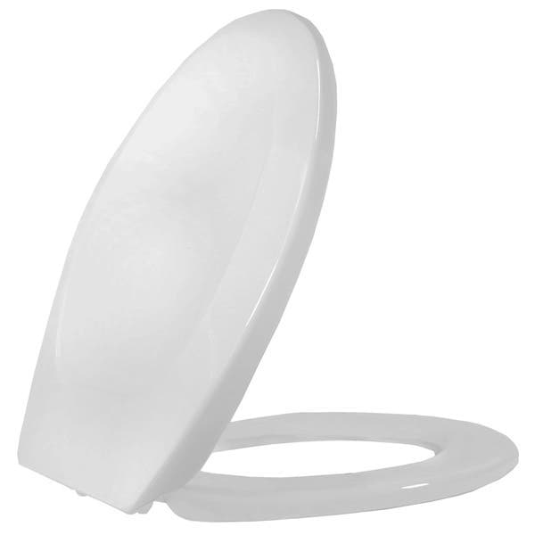 Assento Sanitário Universal oval Premium em Polipropileno com Fechamento Convencional Cinza Claro Tupan