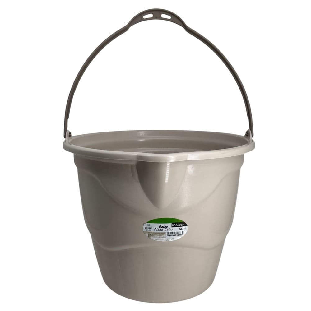 Balde Clean 12l Color Bege - Prime
