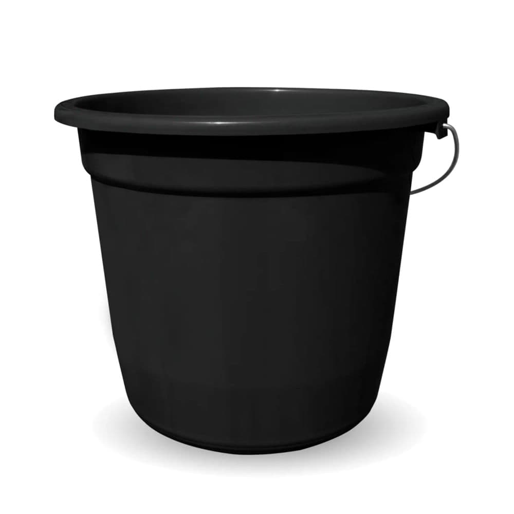 Balde de Plástico Econômico 7l Preto - Cor & Lar