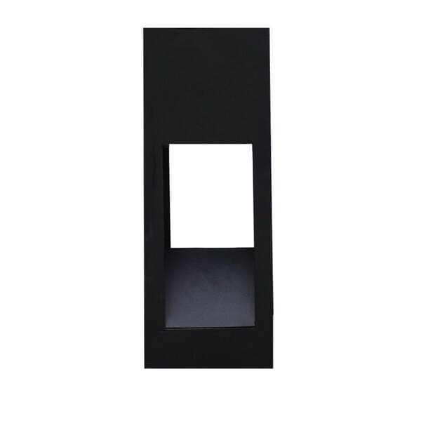 Balizador de Sobrepor Preto Externo Microtexturizado Alumínio IP44 20cm Flash Ideal Iluminação