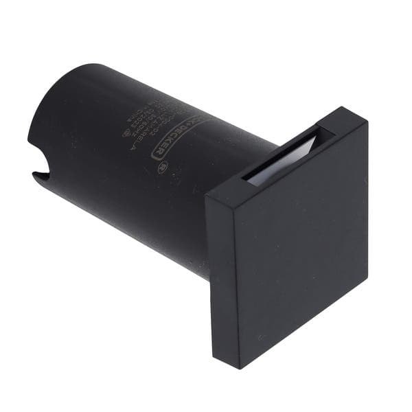 Balizador Quadrado de Embutir Com LED Externo Side Preto Luz Amarela 1W IP67 Black+Decker