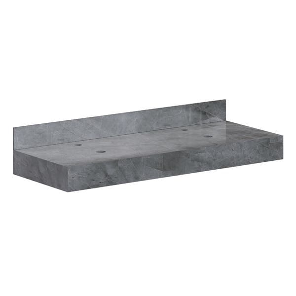 Bancada de Porcelanato para Cuba de Apoio 120x45cm Cinza Peri Cozimax