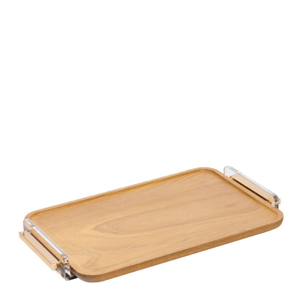 Bandeja de Acrílico e Bambu Onom Alenya 40x28x5cm