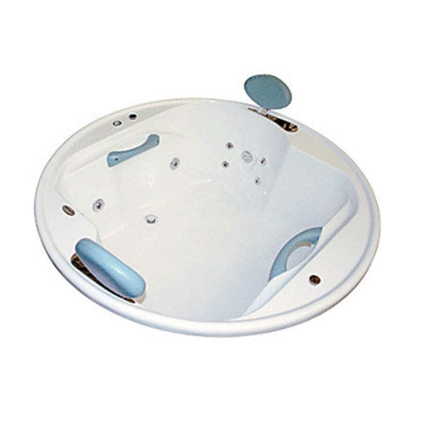 Banheira com Hidromassagem 150x150x50cm Acrílico Lunacril Premium Ouro Fino