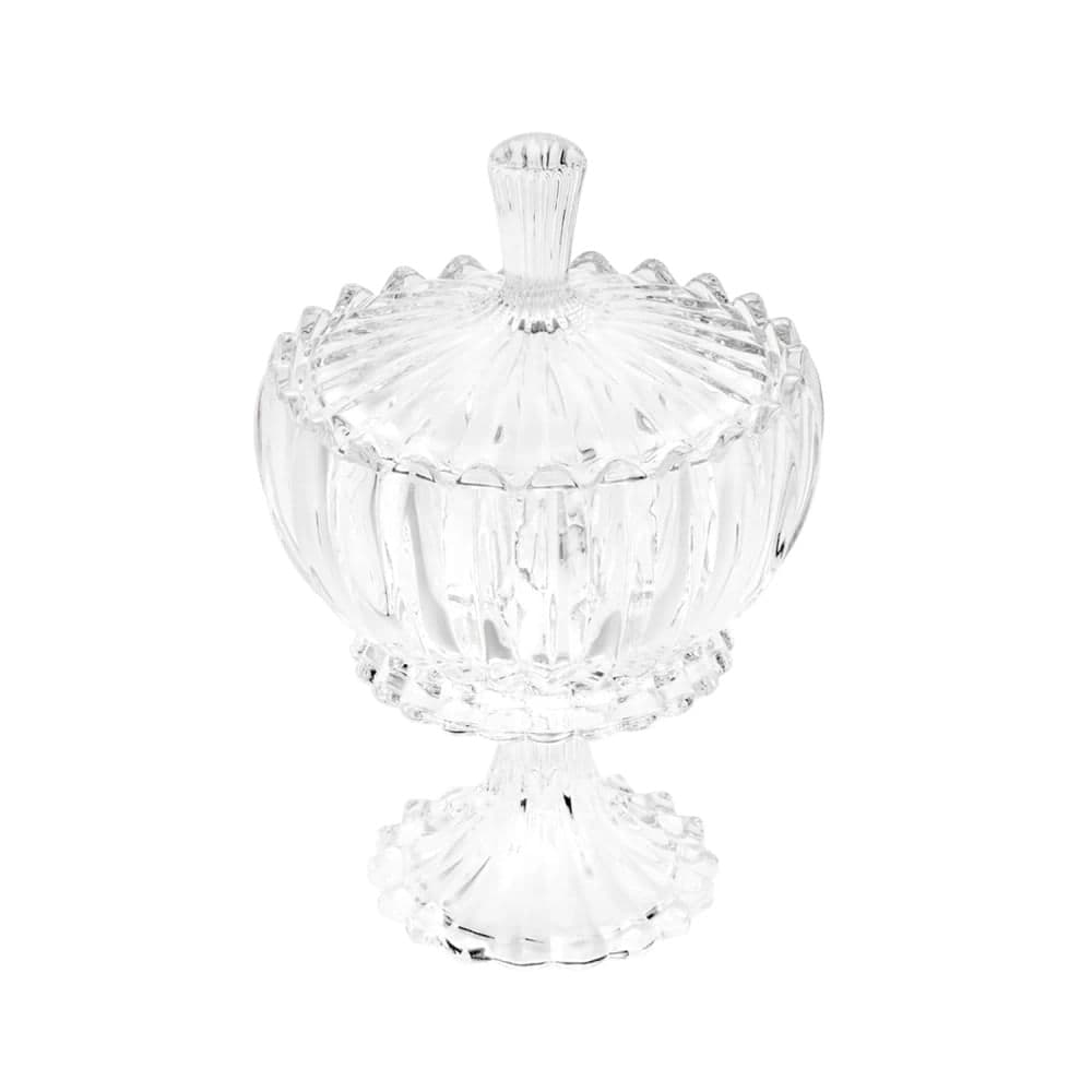 Bomboniere de Cristal com Pé Genova 17x25cm - Wolff