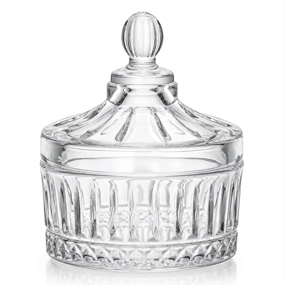 Bomboniere Pote Redondo 6,8cm X 9cm Sortido Cristal - Lyor