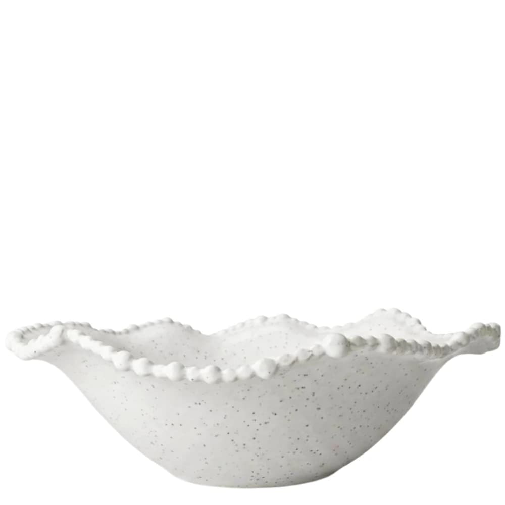 Bowl de Melamina Beads Branco 27x10cm