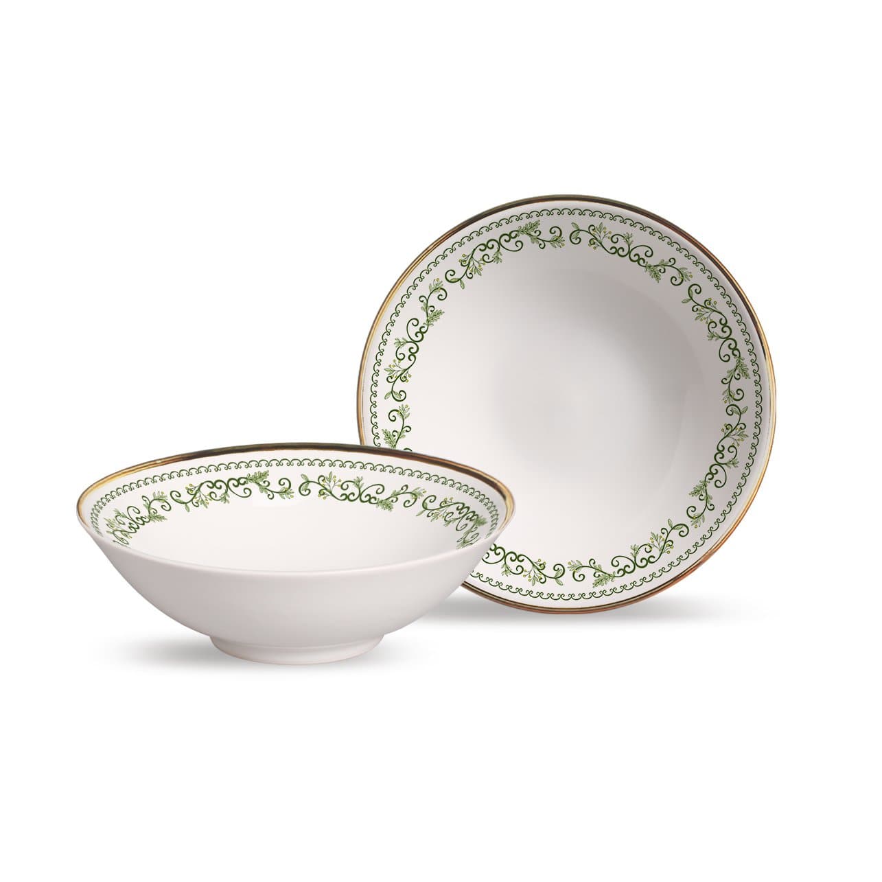 Bowl Decorado Classic Christmas Alleanza Cerâmico