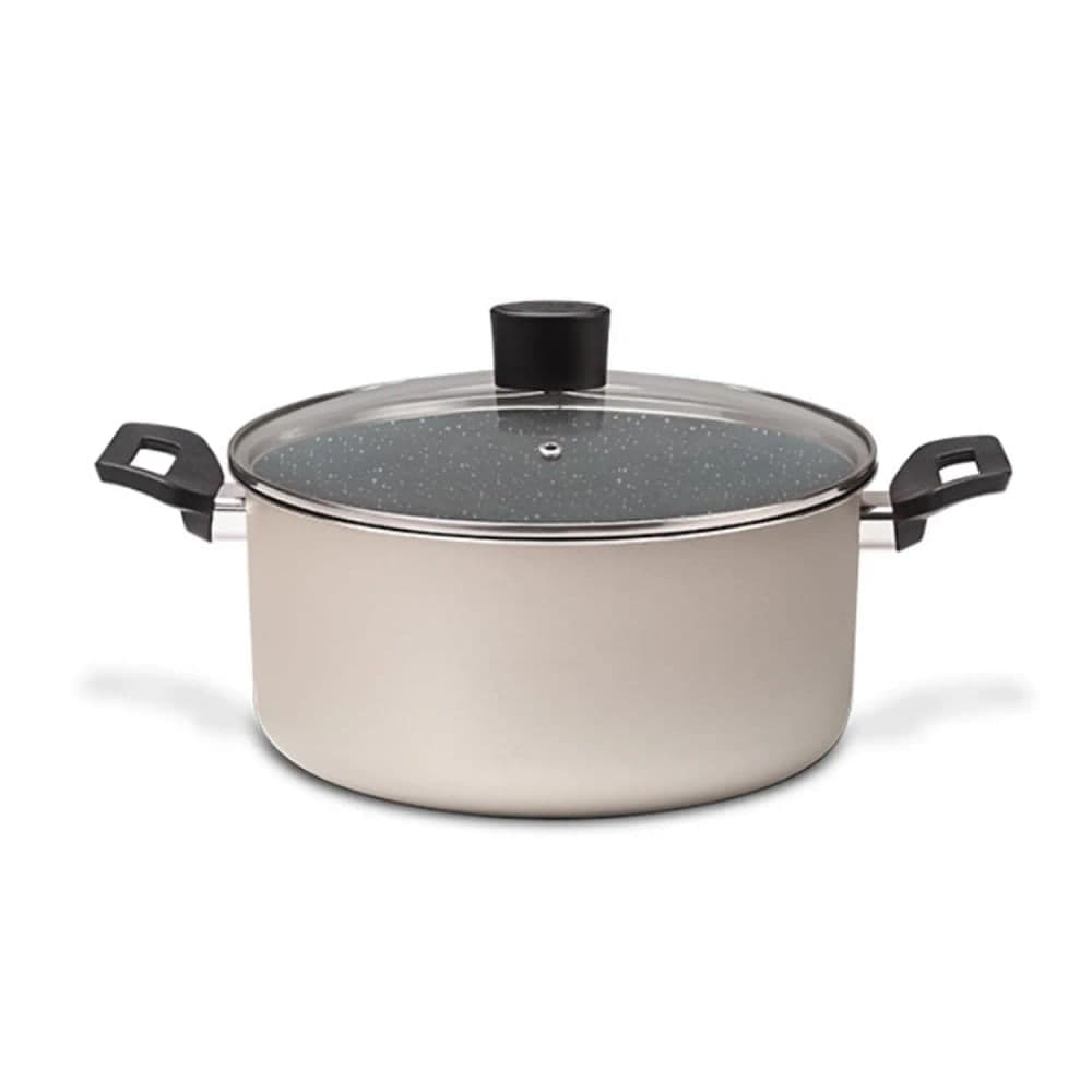 Caçarola com Tampa Antiaderente Ceramic Life Naturalle 20cm Champagne - Brinox