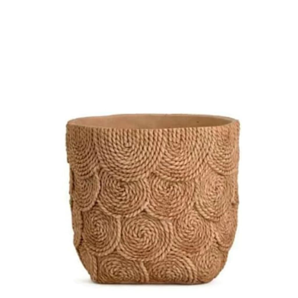 Cachepot de Cimento Aspiral 25x23cm