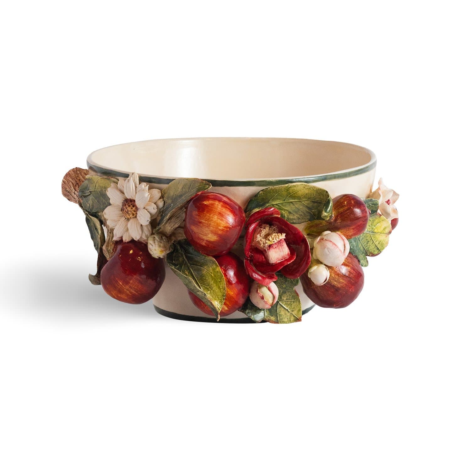 Cachepot Redondo Frutas e Flores Zanatta Casa 26 cm