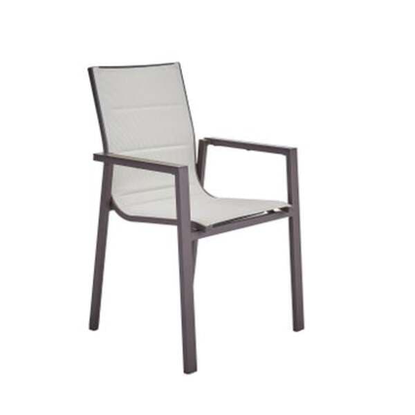 Cadeira de Jardim em Alumínio 90x56,5cm Marrom Orion Gamma II Naterial