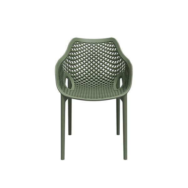 Cadeira de Jardim em Plástico 80x54 cm Verde Colmeia Forte Plástico