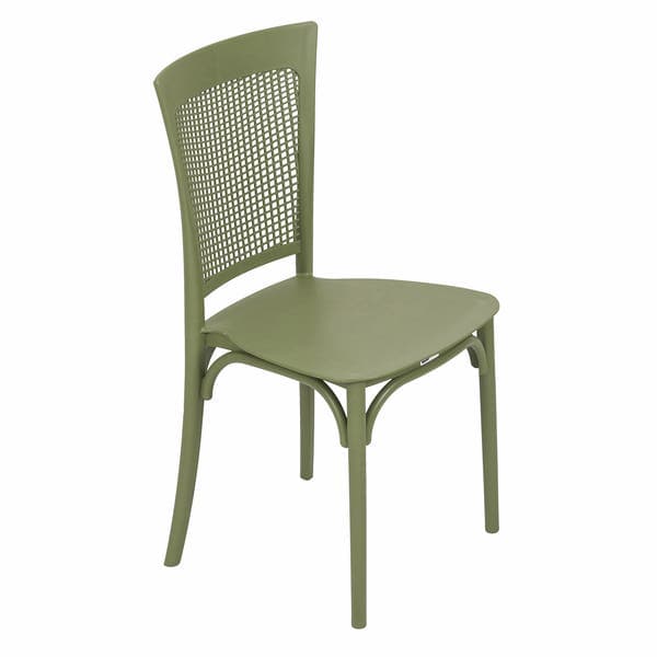 Cadeira de Jardim em Plástico 89x44 cm Verde Palha Forte Plástico