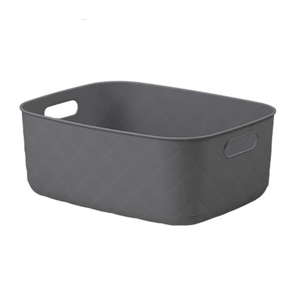 Caixa Organizadora Puffer 12l Cinza Chumbo - Coza