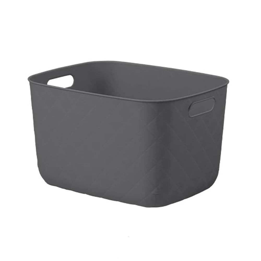 Caixa Organizadora Puffer 19L Cinza Chumbo - Coza